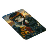 "秋の猫ちゃん"フレックスマグネット マグネット (右側)