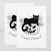 秋の猫ハロウィンラン シーズンカード (正面/裏面)