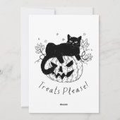 秋の猫ハロウィンラン シーズンカード (裏面)