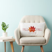 秋の甘い秋 赤い紅葉のクッションカバー ランバークッション (椅子)