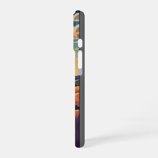 秋の田舎 iPhone 16ケース (左側面)