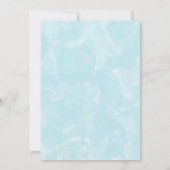 秋の男の赤ちゃんシャワーの途中の小さなカボチャ 招待状 (裏面)