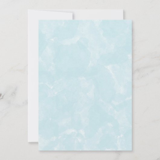 秋の男の赤ちゃんシャワーの途中の小さなカボチャ 招待状 (裏面)