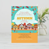 秋の町内引越し告知 案内状 (スタンド正面)
