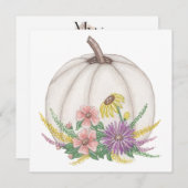 秋の白いかぼちゃ シーズンカード (正面/裏面)