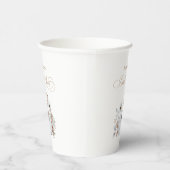 秋の白いパンプキン ブライダルシャワー 紙コップ (右)