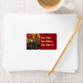 秋の白い尾 ラベル (インサイチュ)