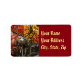 秋の白い尾 ラベル (正面)