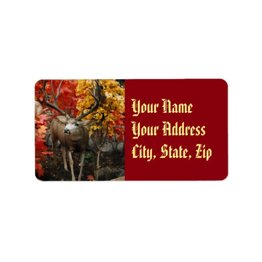 秋の白い尾 ラベル (正面)