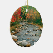 秋の白い山ニューハンプシャー セラミックオーナメント (右)