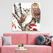 秋の白い樺の木 キャンバスプリント (インサイチュ (リビング))