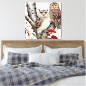 秋の白い樺の木 キャンバスプリント (インサイチュ (寝室))