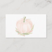 秋の白かぼちゃおむつラッフルウォーター色 エンクロージャーカード (裏面)