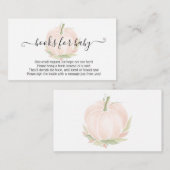 秋の白かぼちゃの本ベビー水彩用 エンクロージャーカード (正面/裏面)