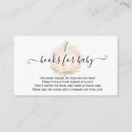 秋の白かぼちゃの本ベビー水彩用 エンクロージャーカード