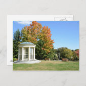 秋の白丸ガゼボ ポストカード (正面/裏面)