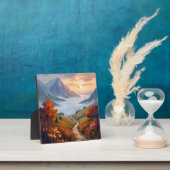 秋の白昼夢 | 秋の山の風景画 フォトプラーク (インサイチュ)