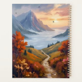 秋の白昼夢 | 秋の山の風景画 プランナー手帳 (裏面)