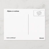 秋の白樺の木のポストカード ポストカード (裏面)