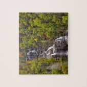 秋の白水滝 ジグソーパズル (縦)