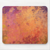 秋の白熱［赤熱］光を放つオレンジの水色 マウスパッド (正面)