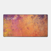 秋の白熱［赤熱］光を放つ分岐水の色 デスクマット (正面)