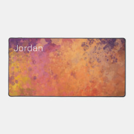 秋の白熱［赤熱］光を放つ分岐水の色 デスクマット