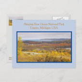 秋の眠るクマ砂丘NATIONAL PA.ポストカード ポストカード (正面/裏面)