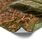 秋の石の階段 – オクラホマ州ヘブネル。 ポスター (角)