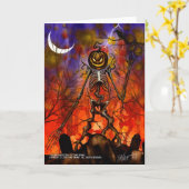 秋の祝福の挨拶状 カード (黄色い花)