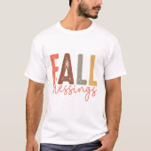 秋の祝福 - 秋 Tシャツ (正面)