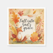 秋の神の恵み スタンダードカクテルナプキン (正面)