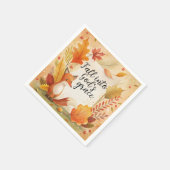 秋の神の恵み スタンダードカクテルナプキン (角)