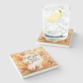 秋の神の恵み ストーンコースター (横)