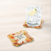 秋の神の恵み ペーパーコースター (インサイチュ)