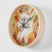 秋の神の恵み 壁時計 (傾斜)