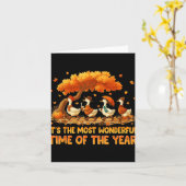 秋の祭りの中で最も素晴らしい時期 カード (黄色い花)