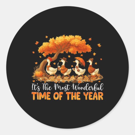 秋の祭りの中で最も素晴らしい時期 ラウンドシール (正面)