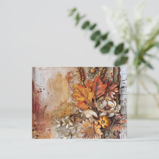 秋の祭り ポストカード (スタンド正面)