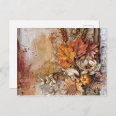 秋の祭り ポストカード (正面/裏面)