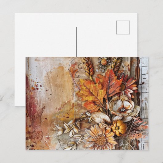 秋の祭り ポストカード (正面/裏面)