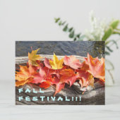 秋の祭典！イベント招待状 紅葉 招待状 (スタンド正面)