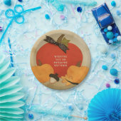 秋の秋お祝いナプキンス ペーパープレート (パーティー)