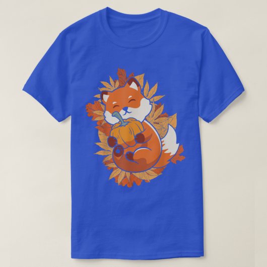 秋の秋に訪れる森葉生物の動物 Tシャツ (デザイン正面)