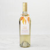 秋の秋のオレンジ葉のワ結婚イン ボトルネックタグ (ボトル)