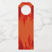 秋の秋のオレンジ葉のワ結婚イン ボトルネックタグ (裏面)