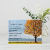 秋の秋のカエデの木のリハーサルの夕食 招待状 (スタンド正面)