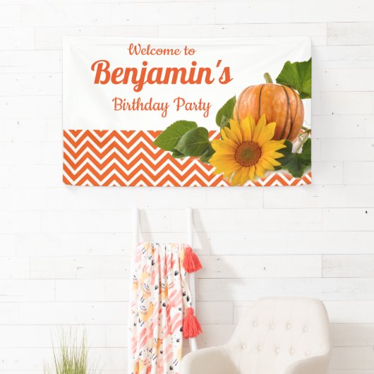 秋の秋のカボチャ誕生会 横断幕 (インサイチュ)