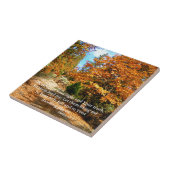 秋の秋のキリスト教の聖なる書物、経典の聖書の詩 タイル (側面)