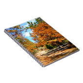 秋の秋のキリスト教の聖なる書物、経典の聖書の詩 ノートブック (右側)